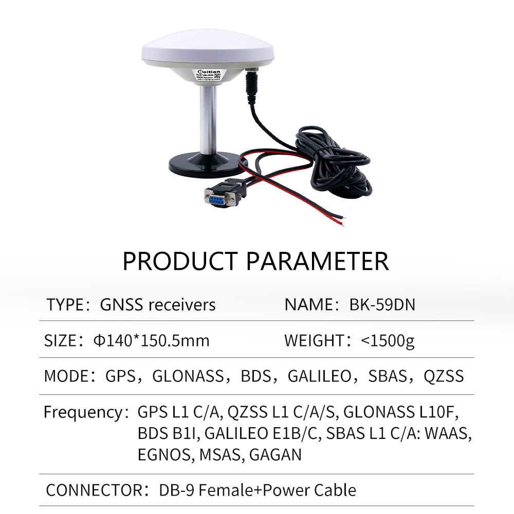 Beitian GPS mushroom head receiver M90SD Base GNSS Beidou various serial port built-in module antenna BE-29D Beitian GPS mushroom head receiver M90SD Base GNSS Beidou various serial port built-in module antenna BE-29D